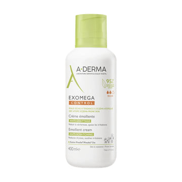 A-Derma Exomega Control Emollient Cream 400ml – Καταπραϋντική και ενυδατική κρέμα για ξηρό και ατοπικό δέρμα